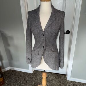 Joseph Ribkoff Gray Tailored Blazer with Modern Lapels